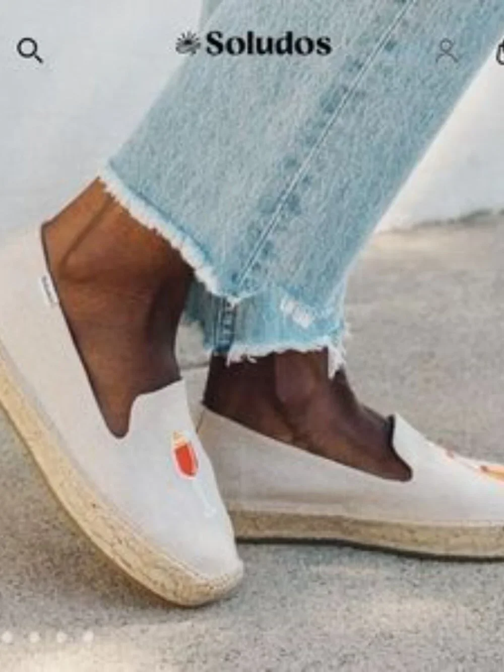 Soludos Aperitif Aperol Spritz Platform Slippers